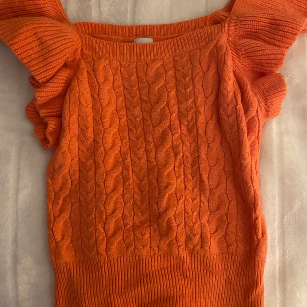 orange women's top